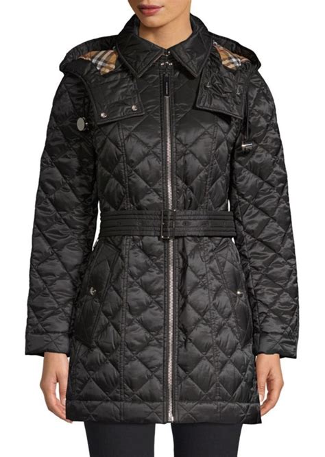 burberry baughton belted quilted jacket|Women's Burberry Quilted Jackets .